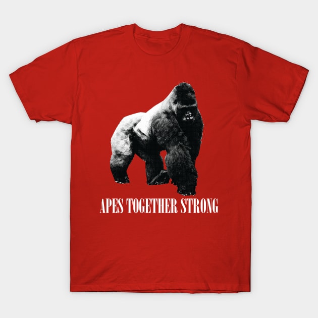 Apes Together Strong Fellow Ape T-Shirt by jiromie